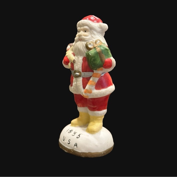 Old World Santa, Hand Painted Porcelain Christmas Figurine Ornament “1935 USA” - Picture 3 of 12